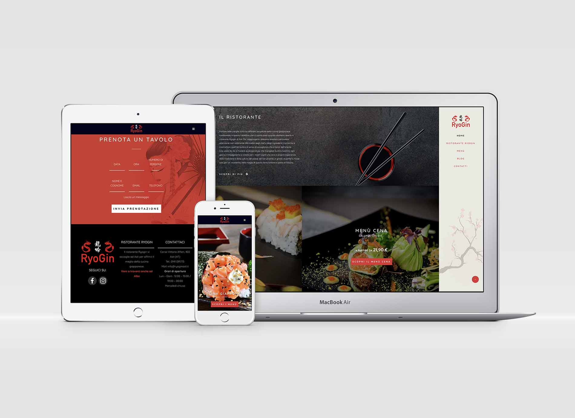 Ristorante Ryogin Asti Digital Marketing Web Agency