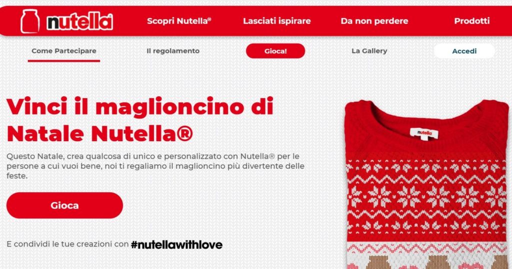 campagna nutella natale 2020